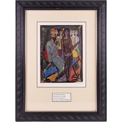 Edward Harris Wolfe (South African 1897-1982): 'Song of Songs', set of twelve limited edition lithographs on silvered paper each signed and numbered 228/250 in pencil, 36cm x 26cm, in matching frames (12)