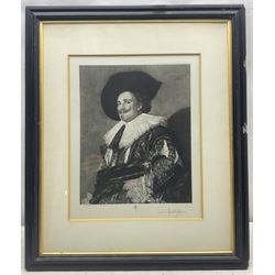 Eugène Decisy (French, 1866-1936) after Frans Hals (Dutch 1581/85-1666): The Laughing Cavalier, etching signed in pencil 29.5cm x 23.5cm