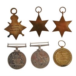 WWI and WWII medal group, comprising 1914-15 star, Victory Medal, War medal, Defence medal, 1939-45 star and African star, awarded WSA Robert Morris, Skipper, Royal Navy Reserve