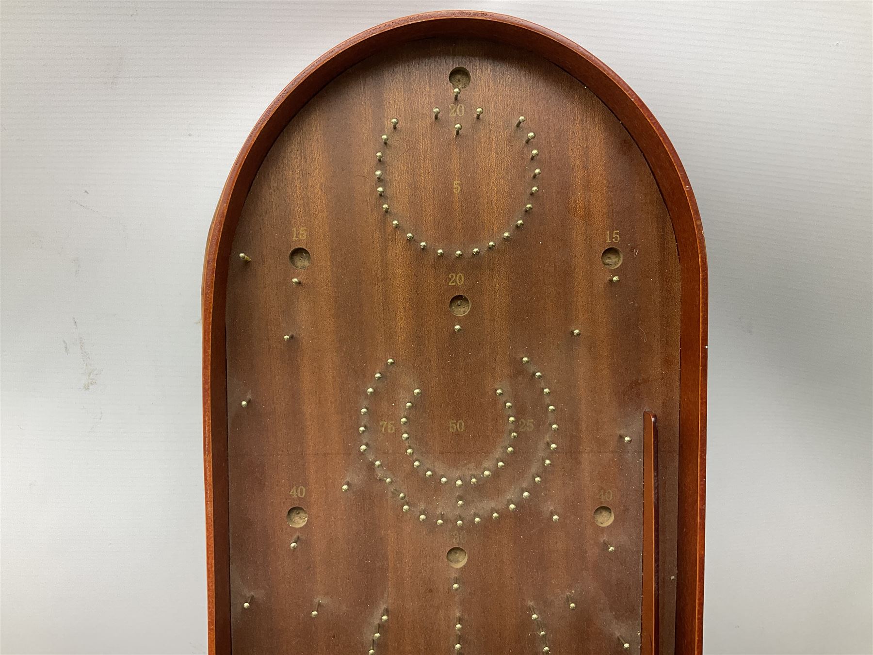 Bagatelle board and Harrods backgammon set in case