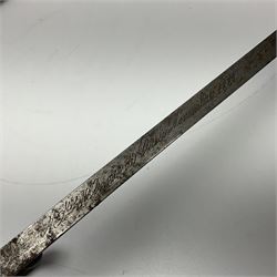 Two 19th century French model 1874 epee bayonets, each with 52cm steel blade, and armoury dates for 1880 and 1881 L64cm overall (2)