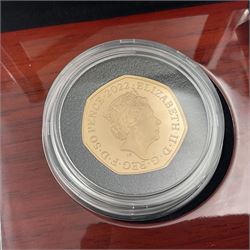 The Royal Mint United Kingdom 2022 'Winnie the Pooh and Friends' gold proof fifty pence coin, cased with certificate