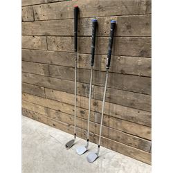 TaylorMade M6 golf 4 iron, and Elevate 95 R Flex 53 and 57 irons (3)