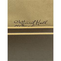 Clifford Hall (British 1904-1973): Continental Street Scene, pen and pencil sketch signed and indistinctly titled 37cm x 27cm