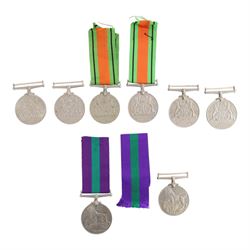 Collection of WWII war medals, comprising six Defence medals and two war medals 