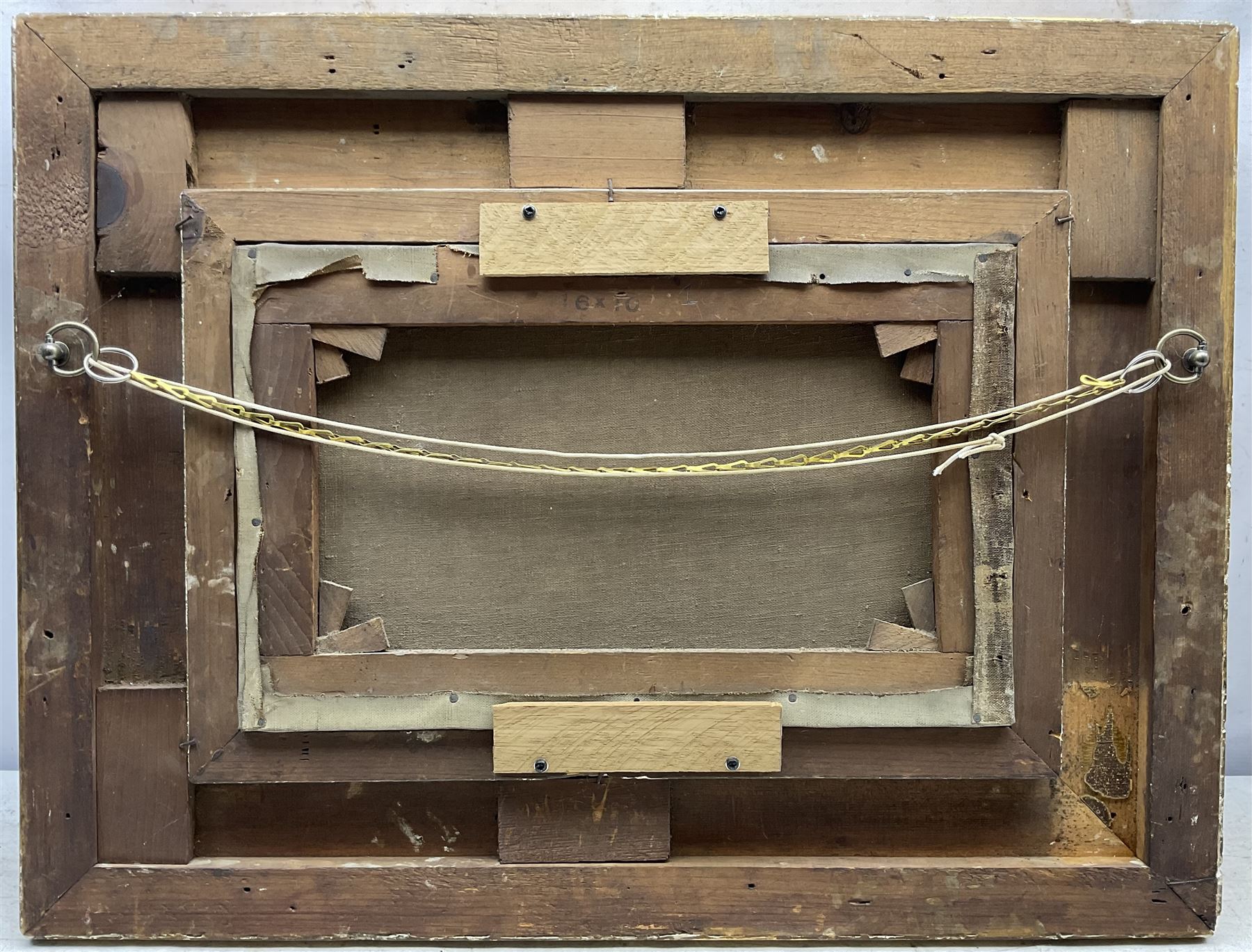 Attrib. Edgar Barclay (British 1842-1913): Wayside Camp, pair oils on canvas, one signed 'Barclay' 24cm x 40cm (2)