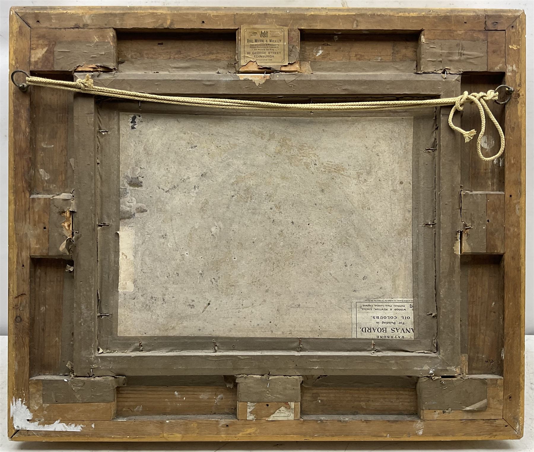 George Smith (Scottish 1870-1934): Harvesting, oil on board signed 30cm x 40cm 
Provenance: with Doig Wilson & Wheatley, Edinburgh, label verso