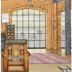 Colin Thompson (British/Australian 1942-): Home by the Window of a City Flat, ink and wate...