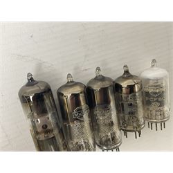 Collection of Mullard thermionic radio valves/vacuum tubes, including EF85, PCF80, PCF86, EF80, PCL805/85 approximately 30 as per list, unboxed