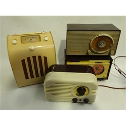  Four bakelite cased mains radios - Eveready, Ferguson 203, Phillips MK40277 and Stellar ST1130  