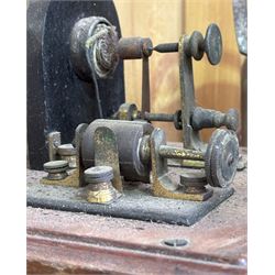 Group of early electrical test implements, to include an electrical shocking machine, amp and volt meter, etc.  - COLLECTION BY APPOINTMENT FROM: The White House, Thirsk Road, Easingwold, York, YO61 3NF - CALL 01723 507111 TO ARRANGE