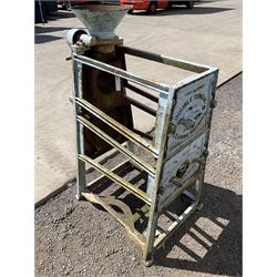 Duckworths Double vintage cast iron conical fruit cleaning machine  - THIS LOT IS TO BE COLLECTED BY APPOINTMENT FROM DUGGLEBY STORAGE, GREAT HILL, EASTFIELD, SCARBOROUGH, YO11 3TX
