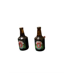 Collection of bottled beers from Greenall Whitley Brewery, including Jubilee beers, Lord Daresbury's 80th birthday ales and The Last post  