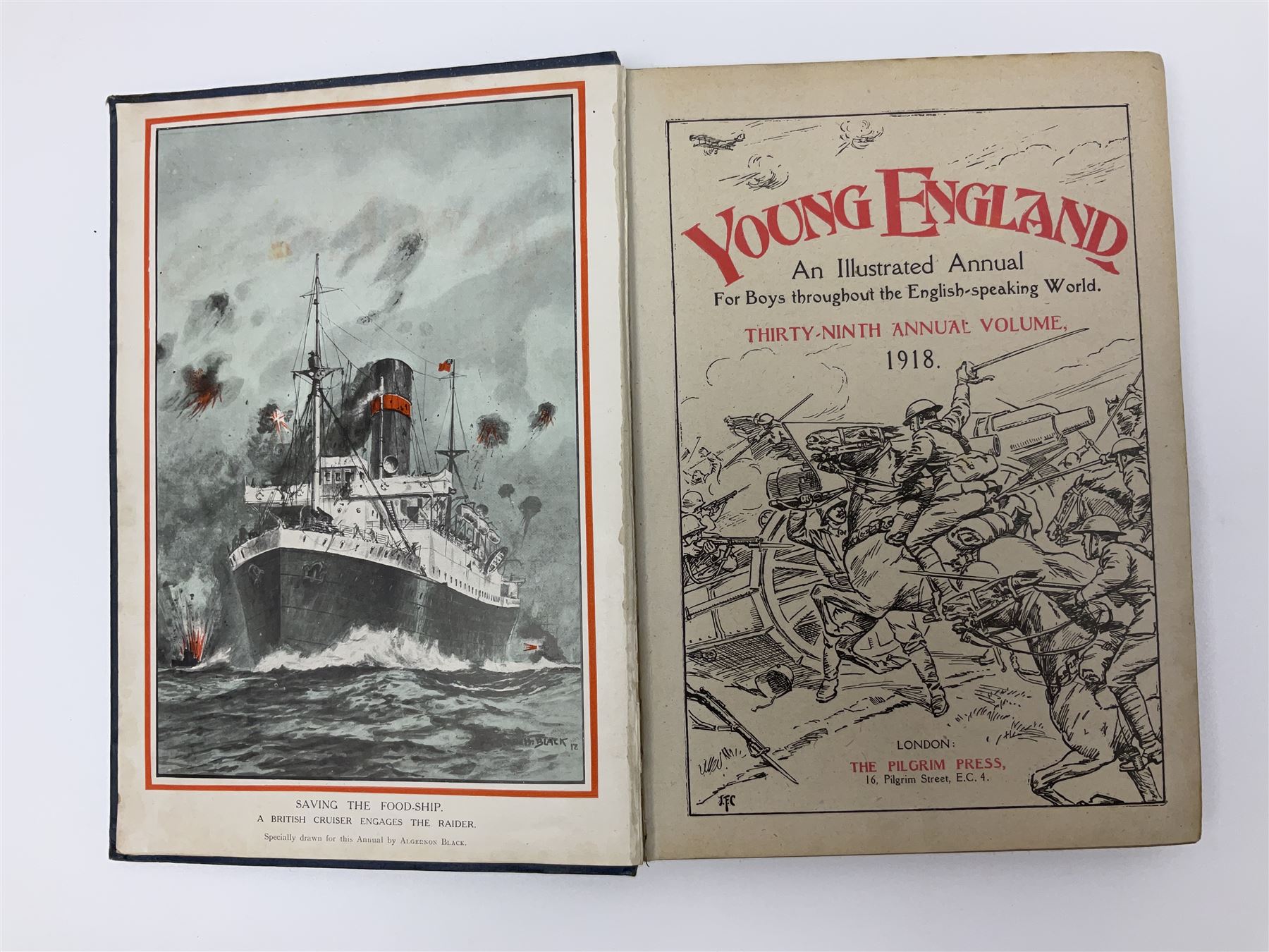 Young England An Illustrated Annual 1918; three children's books by Joanna Lloyd; Pettman Grace: Missing The Tide. 1949; and five other children's books; some with dustjackets (10)
