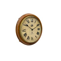 12” wall clock dial inscribed GWR quartz battery movement