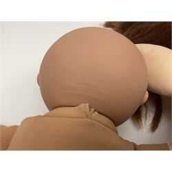 Plush covered soft toy of a swimming duck with squeeze type musical action L17cm; and collection of ten Cabbage Patch type dolls by various makers including Mattel, Hasbro, Appalachian Artworks, Migliorati etc