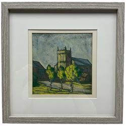 Stanley Royle (British 1888-1961): A Sheffield Church, pastel signed, inscribed and dated '40 in pencil top right 18cm x 17cm