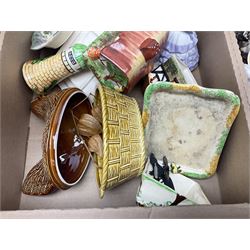 Teacups and saucers, including examples by Royal Worcester, Paragon and Shelley, together with a collection of other ceramics and collectables, in three boxes
