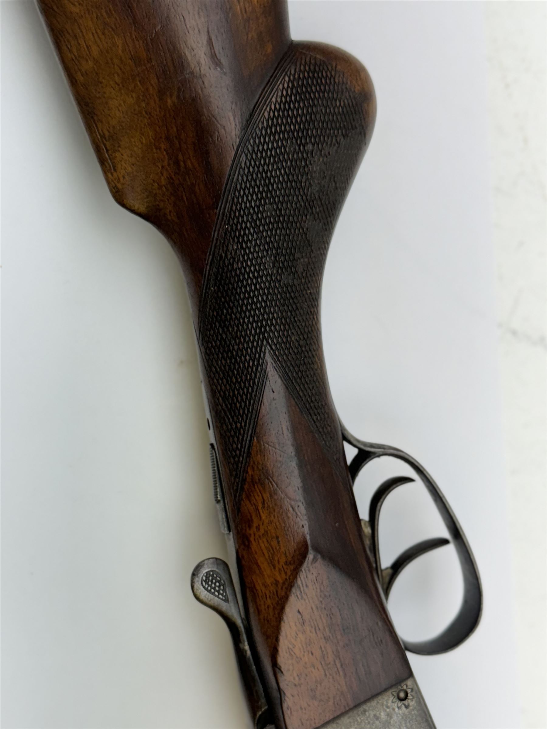 SHOTGUN CERTIFICATE REQUIRED - foreign 12-bore double trigger side by side double barrel shotgun serial no.1147 