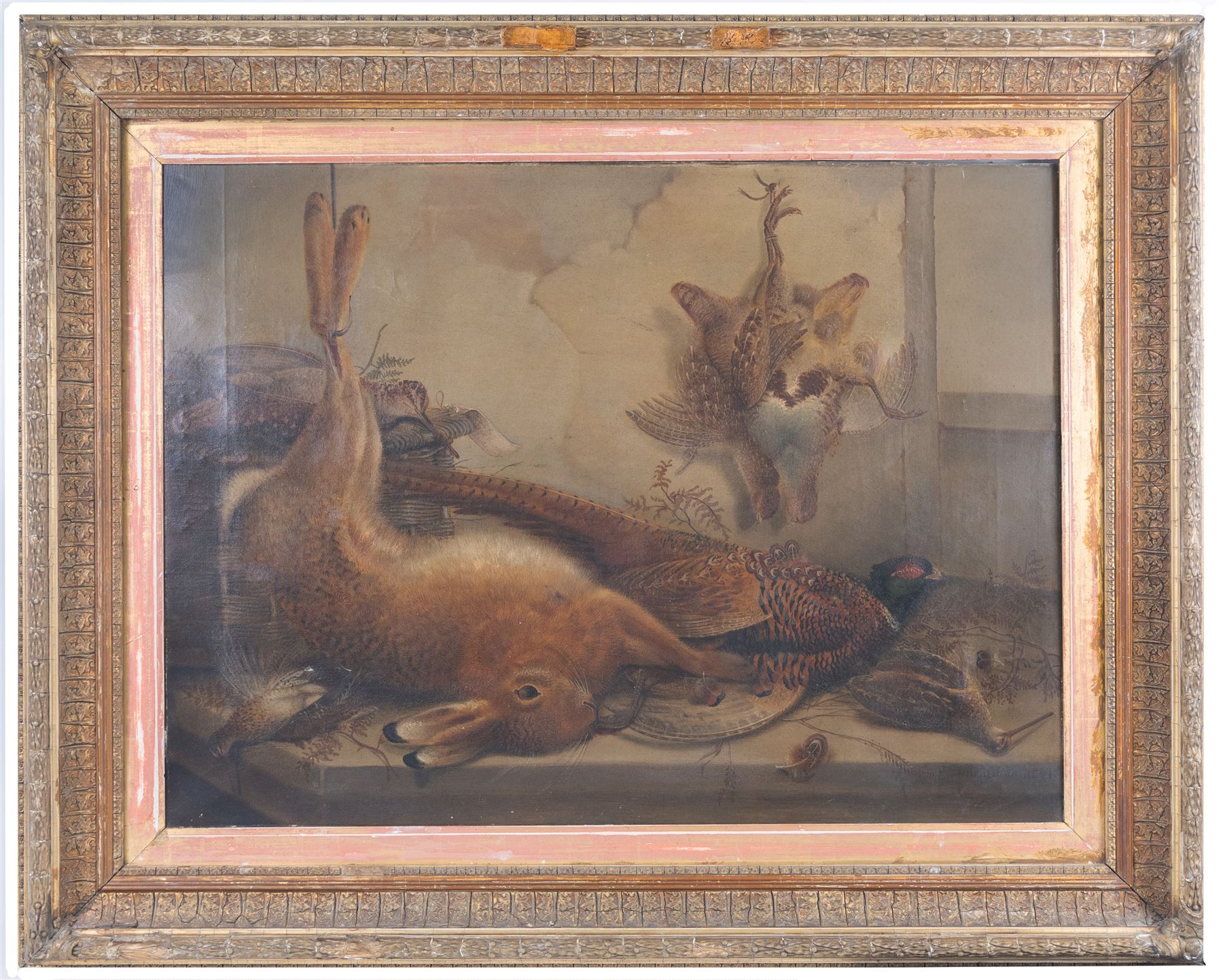 John E Hutchinson (British 1833-1910): Still Life of Game, oil on canvas signed and dated 1891, 54cm x 73cm 