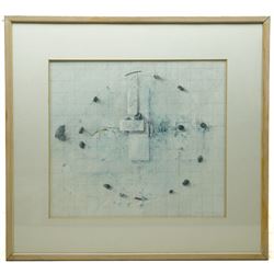 Malcolm Whittaker (British 1937-): 'Devised Circle', pencil and wash signed and titled, 40cm x 45cm 