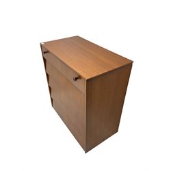 Avalon Yatton - mid-20th century teak chest, fitted with five drawers, on square tapering supports