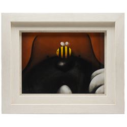 Doug Hyde (British 1972-): Dog and Bee, pastel signed, inscribed verso 36.5cm x 50cm 