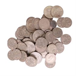 Great British and World coins, including approximately 100 grams of pre-1947 silver, three 1797 cartwheel two pence coins, further pre-decimal coins, spade guinea tokens, etc