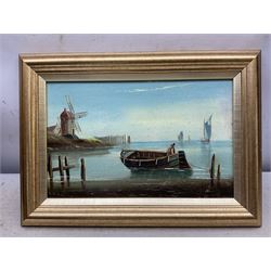 Edward King Redmore (Hull 1860-1941): Coastal Scenes, four oils on panel, one on canvas, signed max 16cm x 25cm (5)