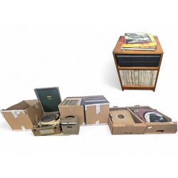 Large collection of vinyl LPs, together with a small collection of 7 inch vinyl records an...