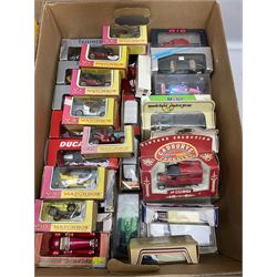 Over fifty modern die-cast models including EFE Buses; Maisto Motorcycles;  Fabbri James Bond; Matchbox MOY; Solido Age D'Or; Corgi; Vitesse etc; all boxed