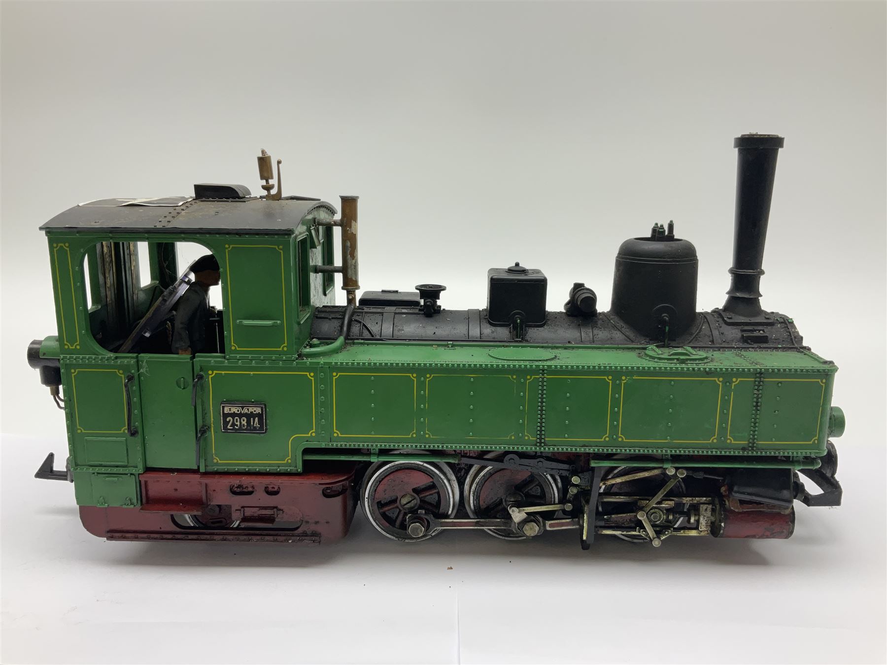 LGB (Lehmann Gross Bahn) G scale, gauge 1 0-6-2 tank locomotive in green and black livery, numbered 298.14 to cab, unboxed