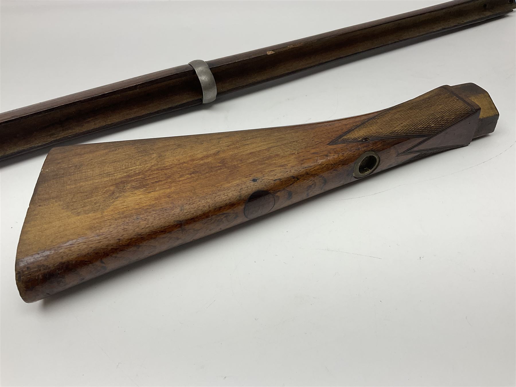 Quantity of spare parts for .577/450 Martini Henry rifle including two stocks, fore-end etc