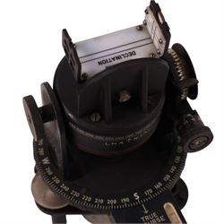 WWII Air Ministry Astro compass MKII, patented '6A/11740 4-P', in wooden case