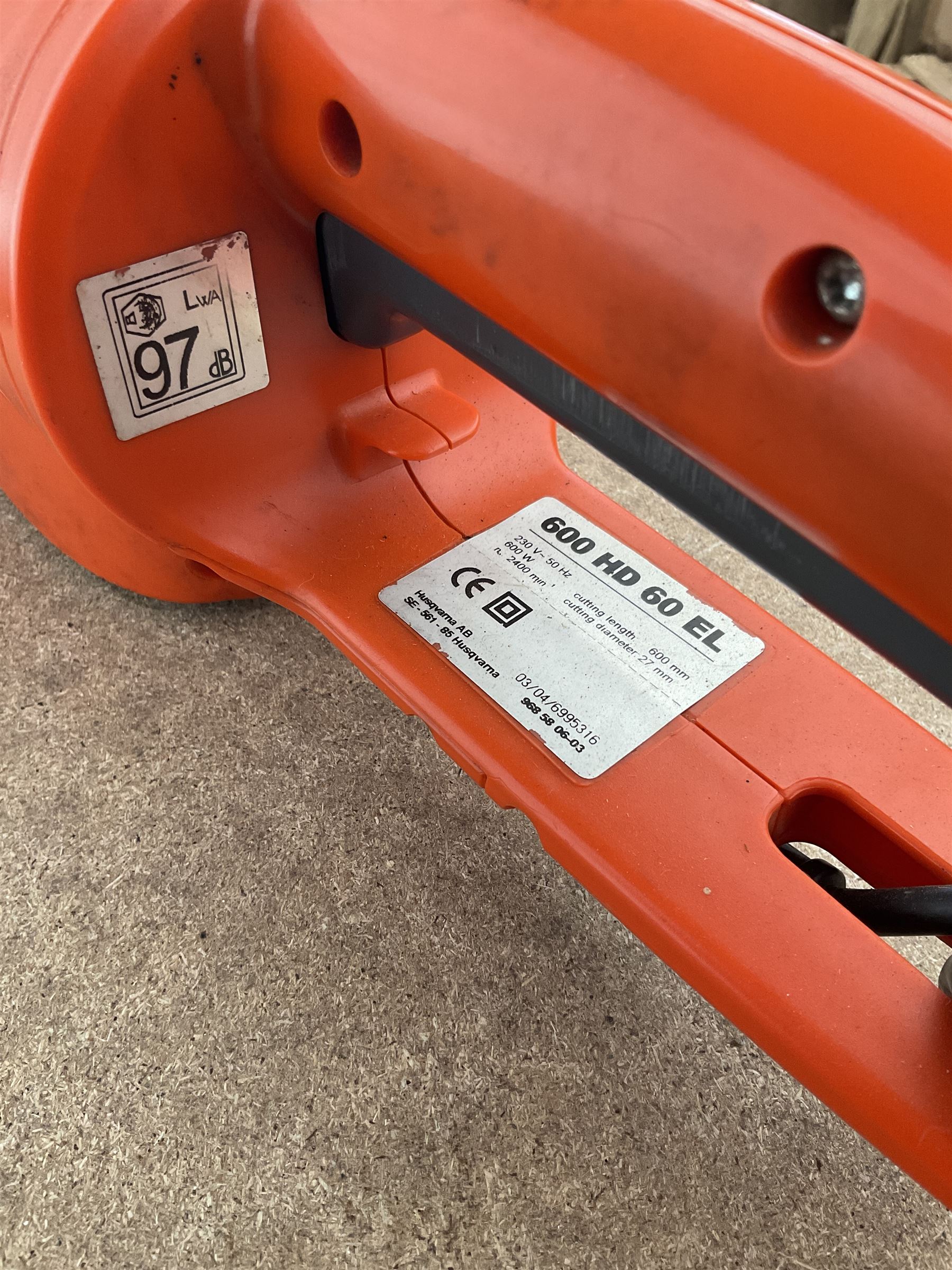 Husqvarna 600HD corded hedge trimmer  - THIS LOT IS TO BE COLLECTED BY APPOINTMENT FROM DUGGLEBY STORAGE, GREAT HILL, EASTFIELD, SCARBOROUGH, YO11 3TX