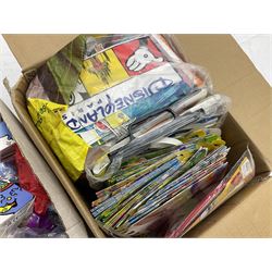 Two boxes of Mcdonalds memorabilia and merchandise