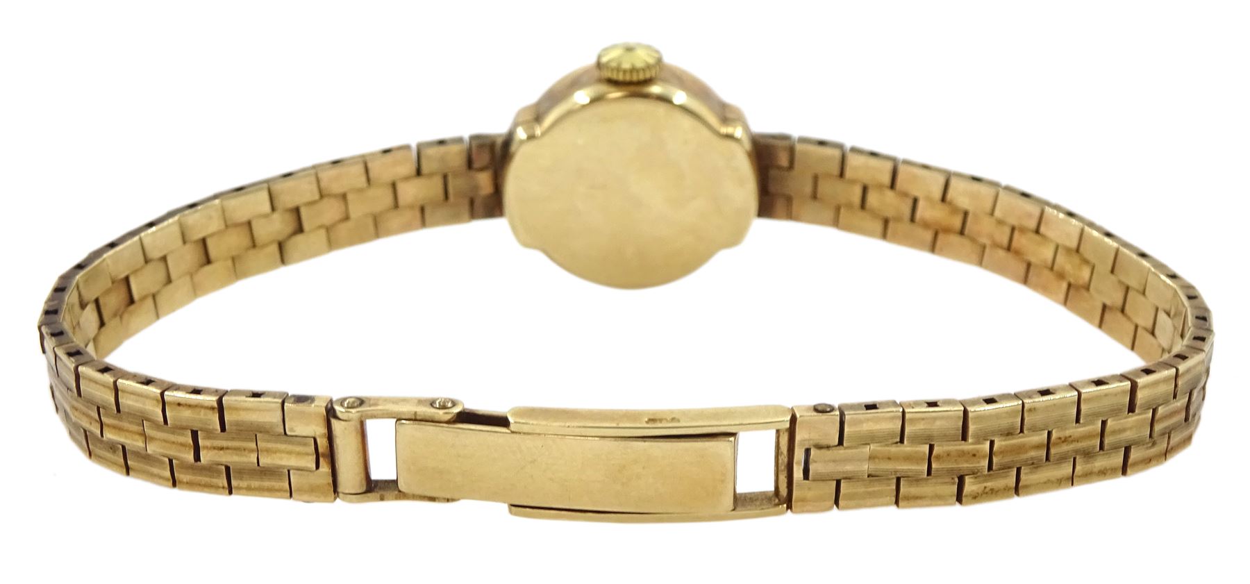 Majex ladies 9ct gold manual wind wristwatch, Edinburgh 1962, on