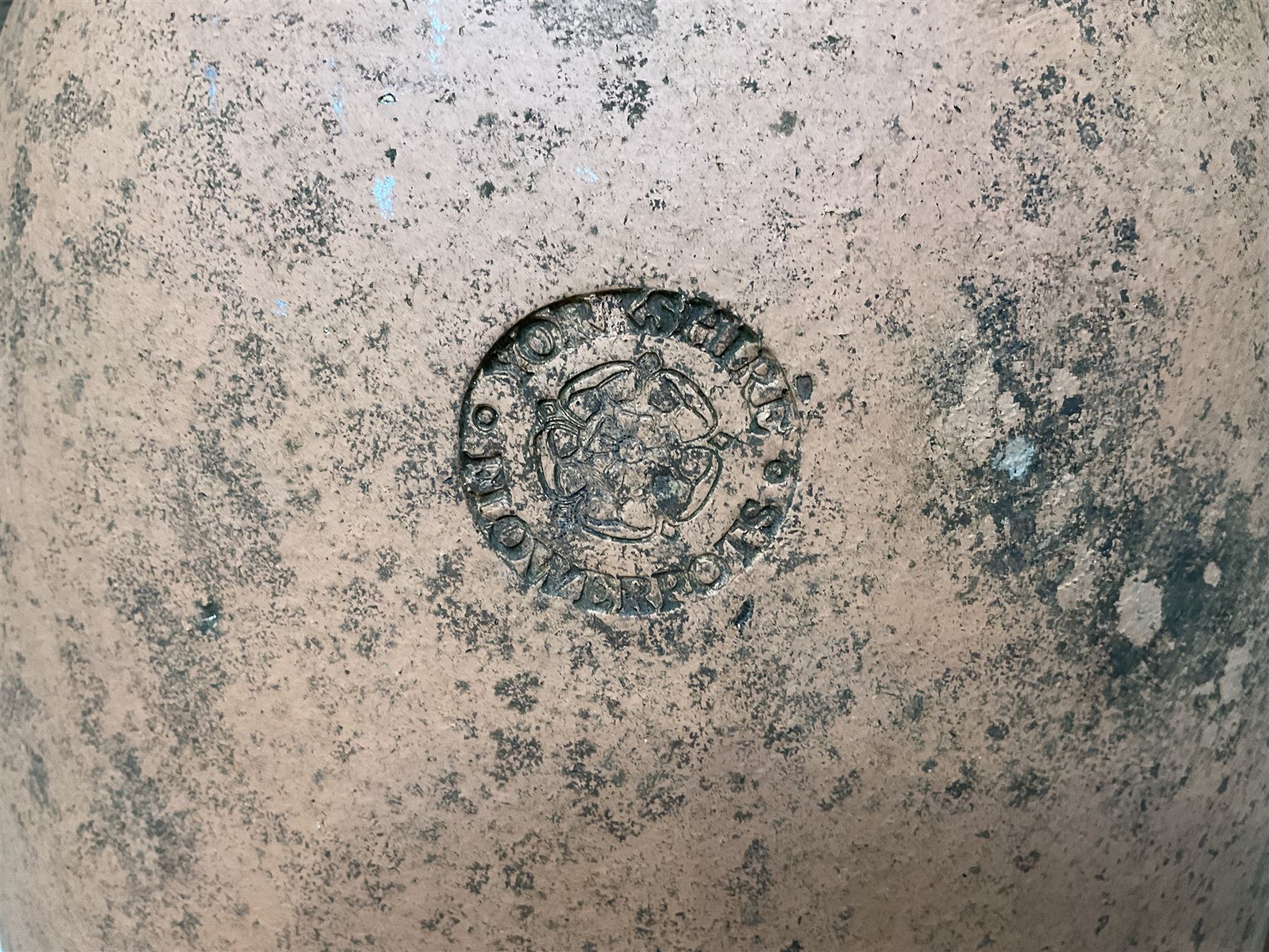 Yorkshire Flower Pots - Terracotta rhubarb forcer (H49cm, D40cm) and ten Sankey terracota plant pots (H17cm, D20cm)