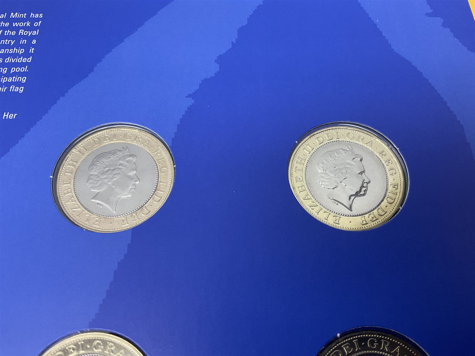 The Royal Mint Queen Elizabeth II 2002 Manchester Commonwealth Games four coin two pound coin cover