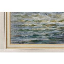 J Lockhart Barker (British 19th exh.1898-1930): Rothesay Fishing Boats off the Scottish Coast, pair watercolours signed 35cm x 59cm (2)