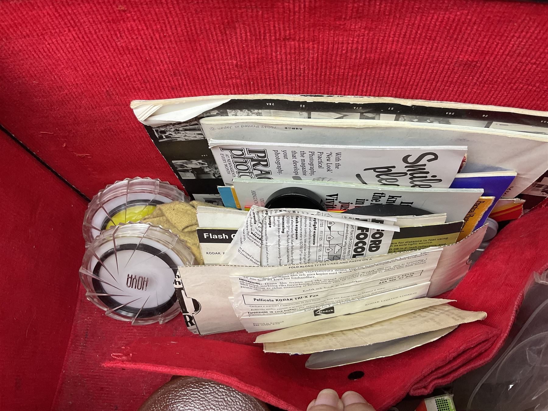 Yashica-A camera body, serial no. A4080073, with 'Yashikor 1:3.5 f=80mm' lens, serial no. 209272 and 'Yashikor 1:3.5f=80mm' lens, serial no 22942, together with Yashica TL-Electro camera body, serial no. 5054162 with 'Yashinon-DS 50mm 1:1.9  40056038