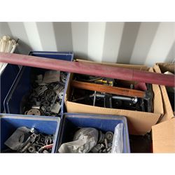 Large quantity of tools and accessories to include, spanners, hammers, g-clamps, nuts, bolts cable ties etc. - THIS LOT IS TO BE COLLECTED BY APPOINTMENT FROM DUGGLEBY STORAGE, GREAT HILL, EASTFIELD, SCARBOROUGH, YO11 3TX