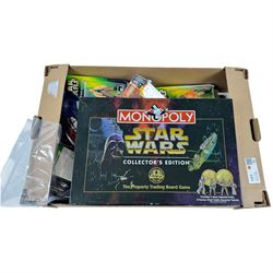 Star Wars figures and collectables, including Star Wars Monopoly, Revenge of the Sith figu...