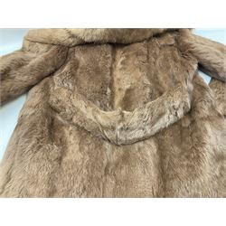Ladies rabbit fur jacket, lined, approx size small