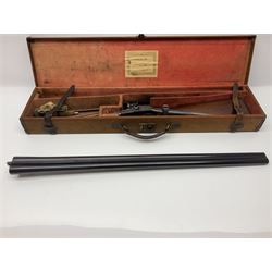 SHOTGUN CERTIFICATE REQUIRED - Late 19th century R. Robinson of Hull 12-bore side-by-side double barrel hammer shotgun; with 76cm(30