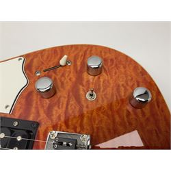 Korean Peavey EXP Telecaster style electric guitar serial no.03040032 L98cm; in Stagg soft carrying case