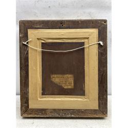 Mary Hill (British 1870-1947): Portrait of 'John Percival Hill Esq', oil on panel signed with initials and dated 1926, titled verso 24cm x 20cm 