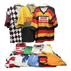 Eighteen Rugby League shirts, including 