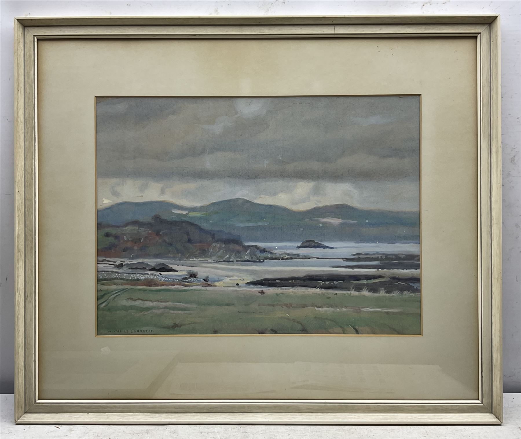 William Miles Johnston (British 1893-1974): 'Mossyard Coast - Dumfreys and Galloway near Gatehouse of Fleet', watercolour signed, titled verso 39cm x 53cm 