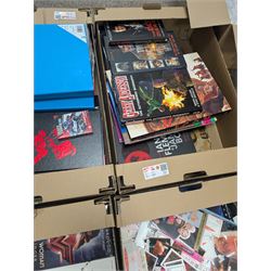 Collection of Sci-Fi related books, collectables and ephemera, including Star Wars, Buffy, Star Trek, Doctor Who and James Bond, together with other novels and non-fiction books, in six boxes